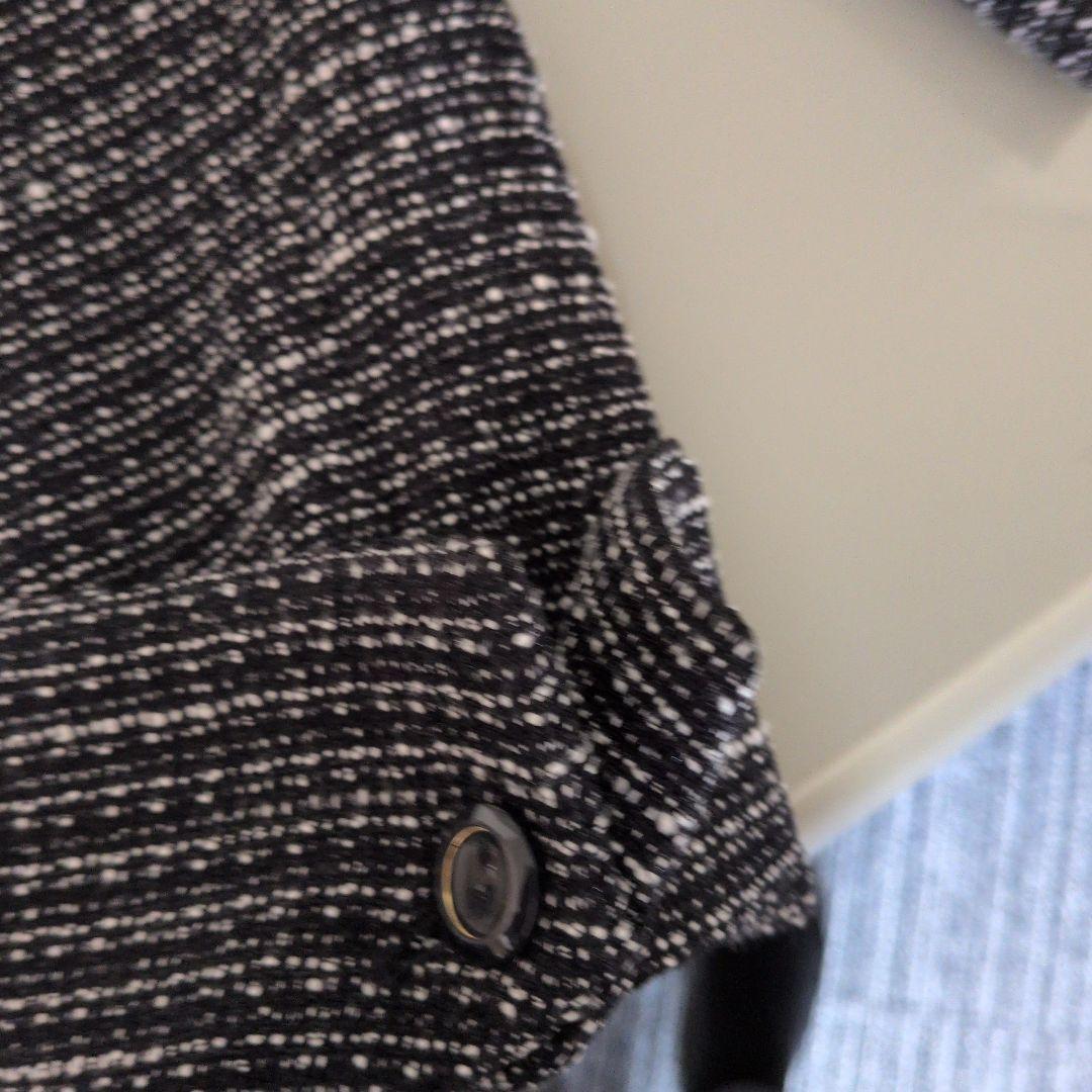 ANY SIS新品タグ付き ノーカラーツイードジャケット１３号