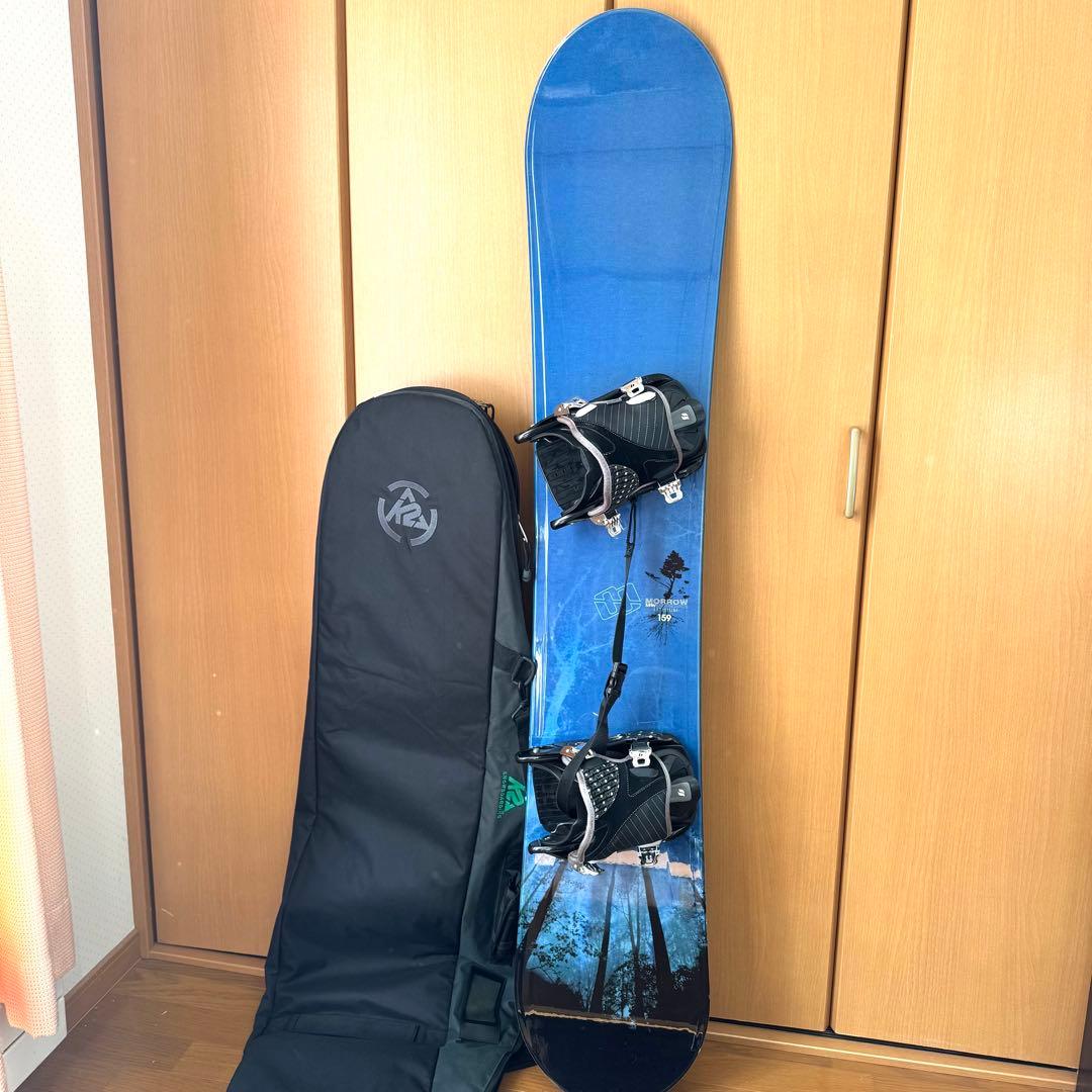 スノーボード モロー MORROW メンズ 159cm ビンディング　ケース付