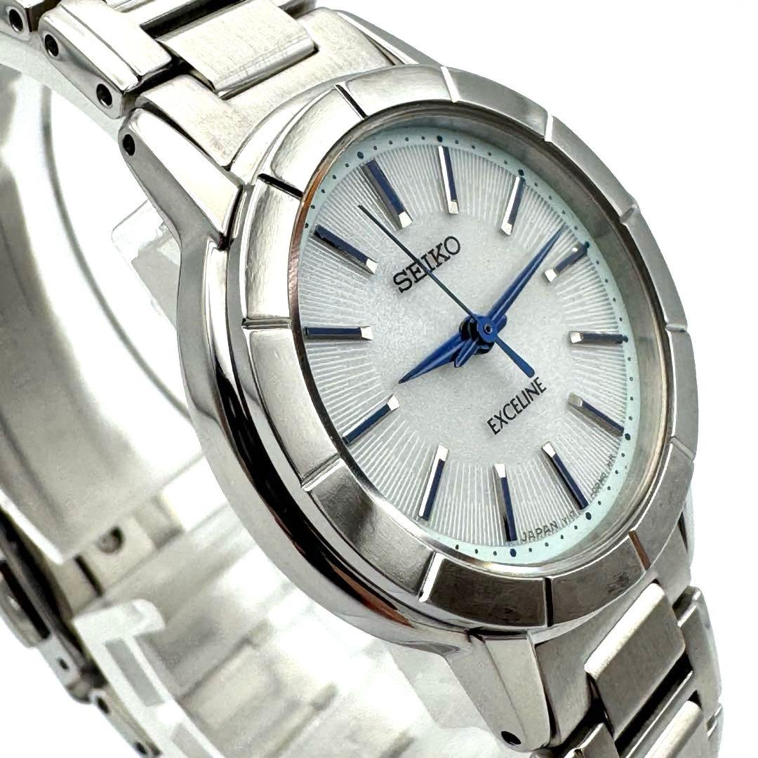 【美品】【整備済み】SEIKO EXCELINE レディース腕時計 二次電池交換