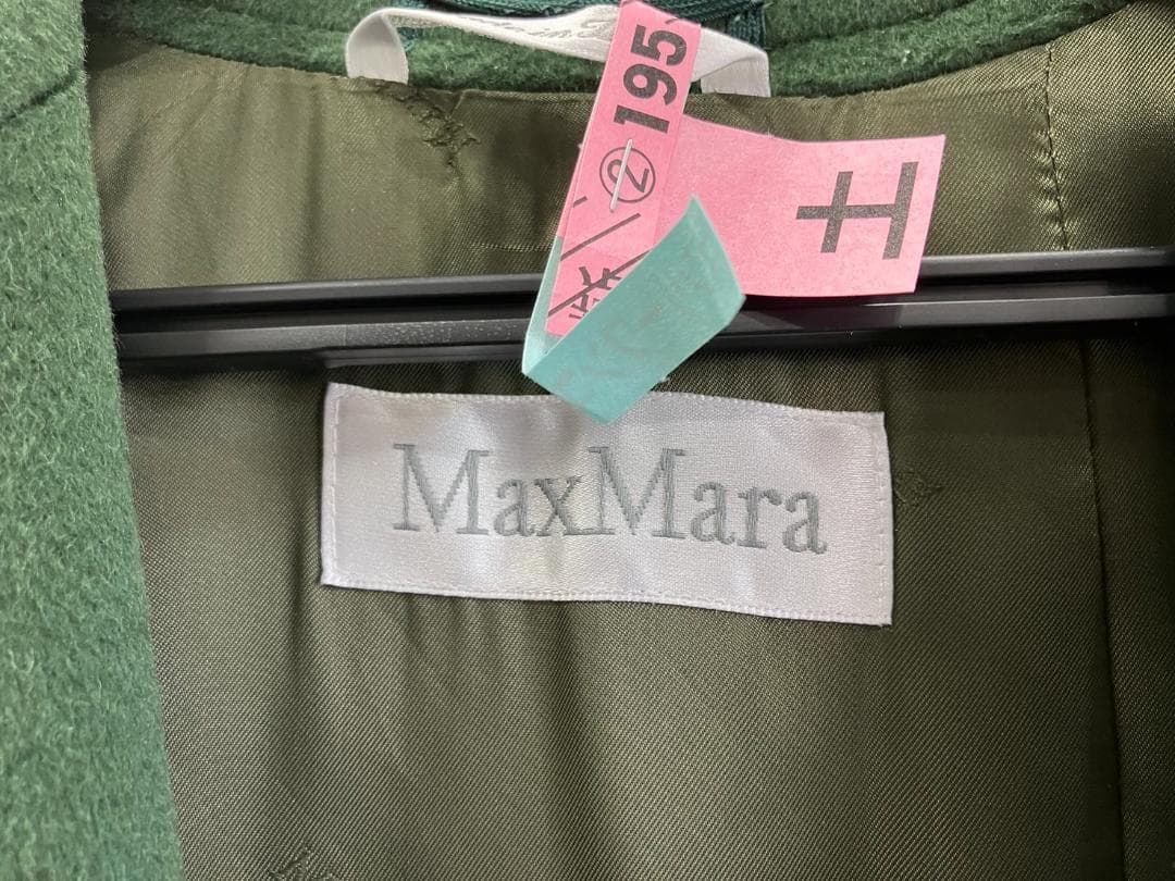 美品！マックスマーラ　白タグ　カシミヤ100％　チェスターロングコートサイズ38