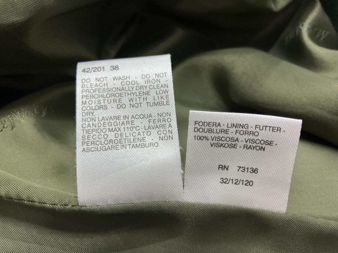 美品！マックスマーラ　白タグ　カシミヤ100％　チェスターロングコートサイズ38