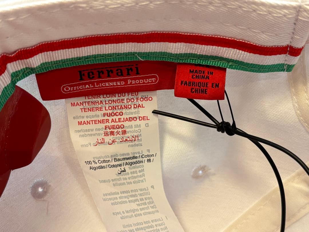 【新品未使用】フェラーリ F1 キャップ 2016年メキシコグランプリ（白）