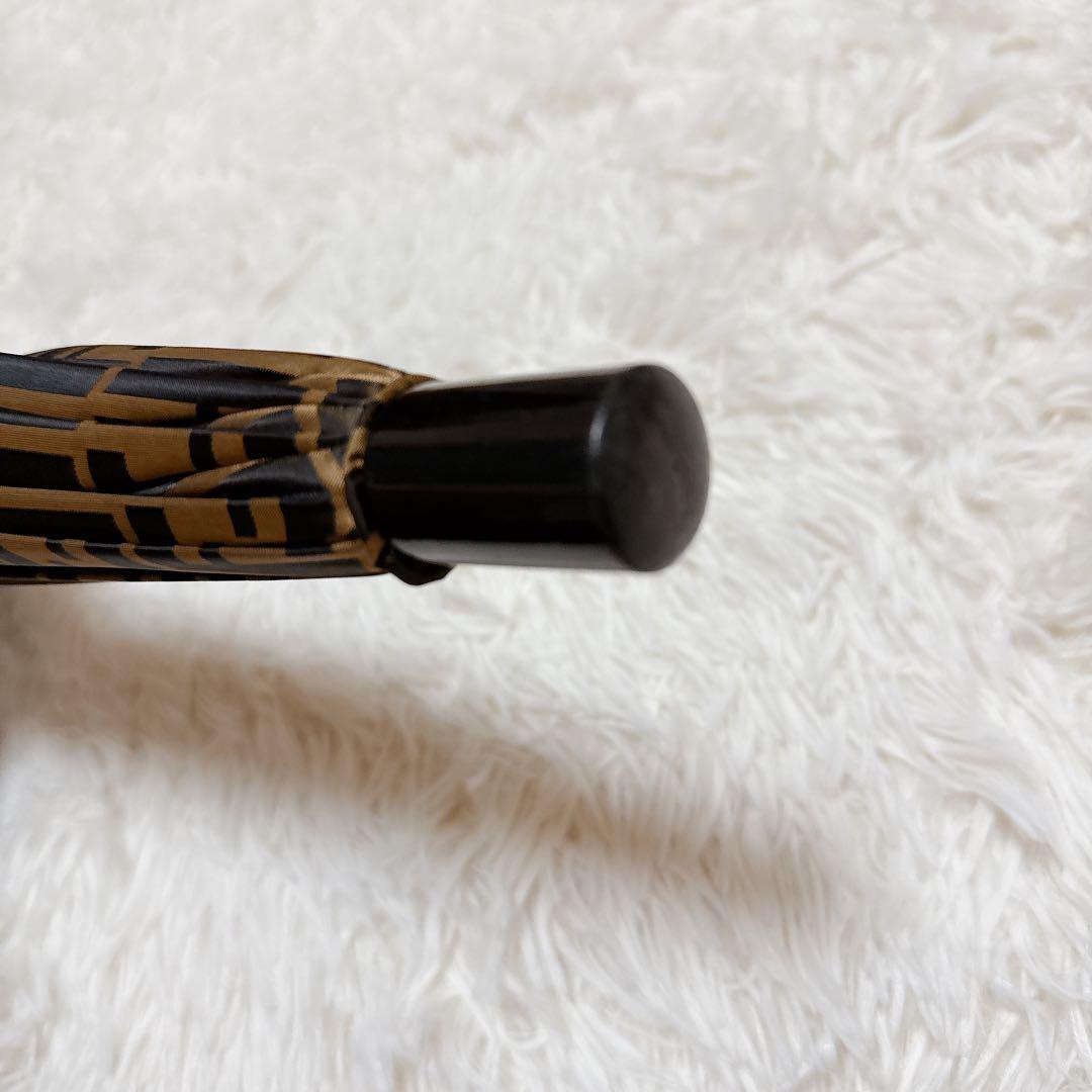 FENDI フェンディ ズッカ 傘　レア 総柄 ロゴ モノグラム 茶 ベージュ