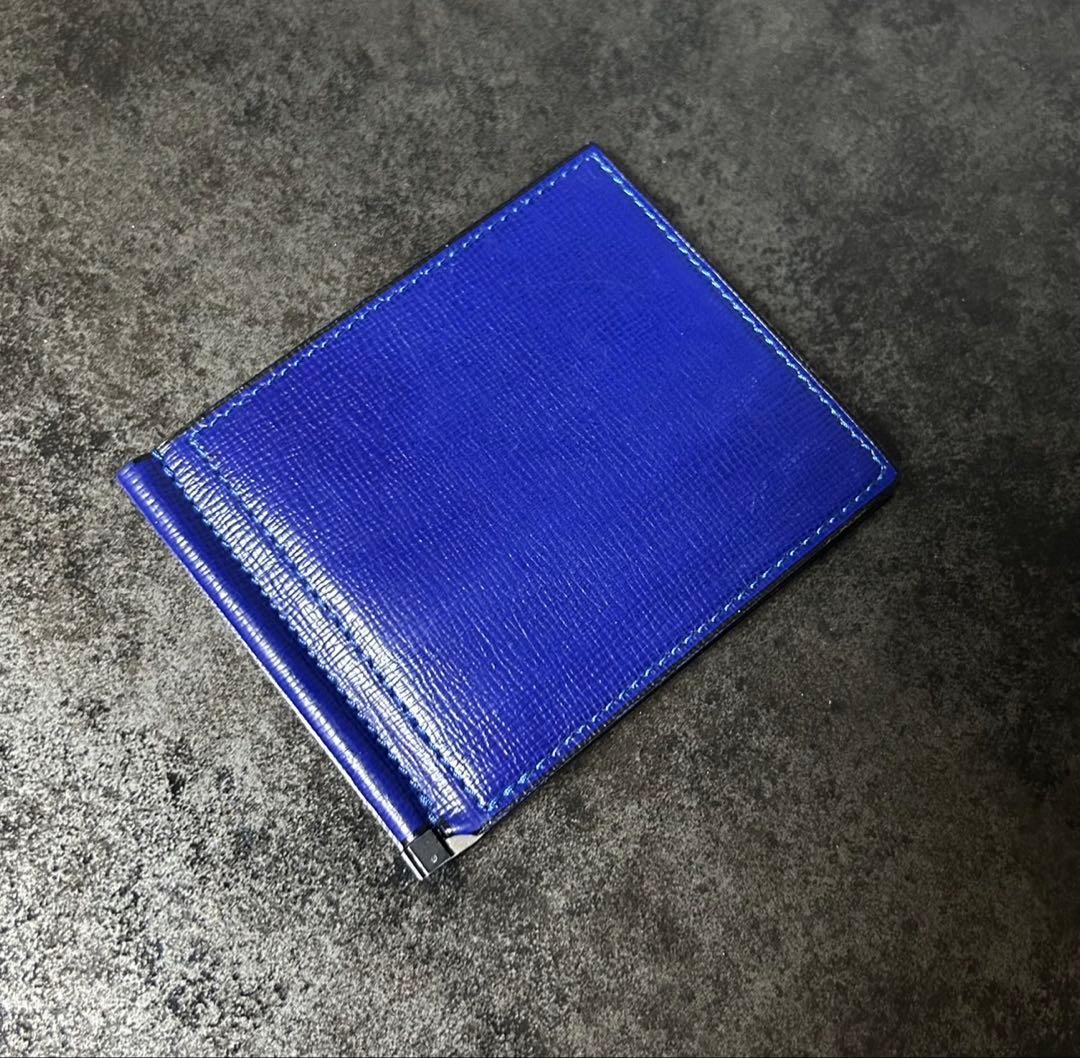 Valextra/ヴァレクストラ/マネークリップ/ロイヤルブルー