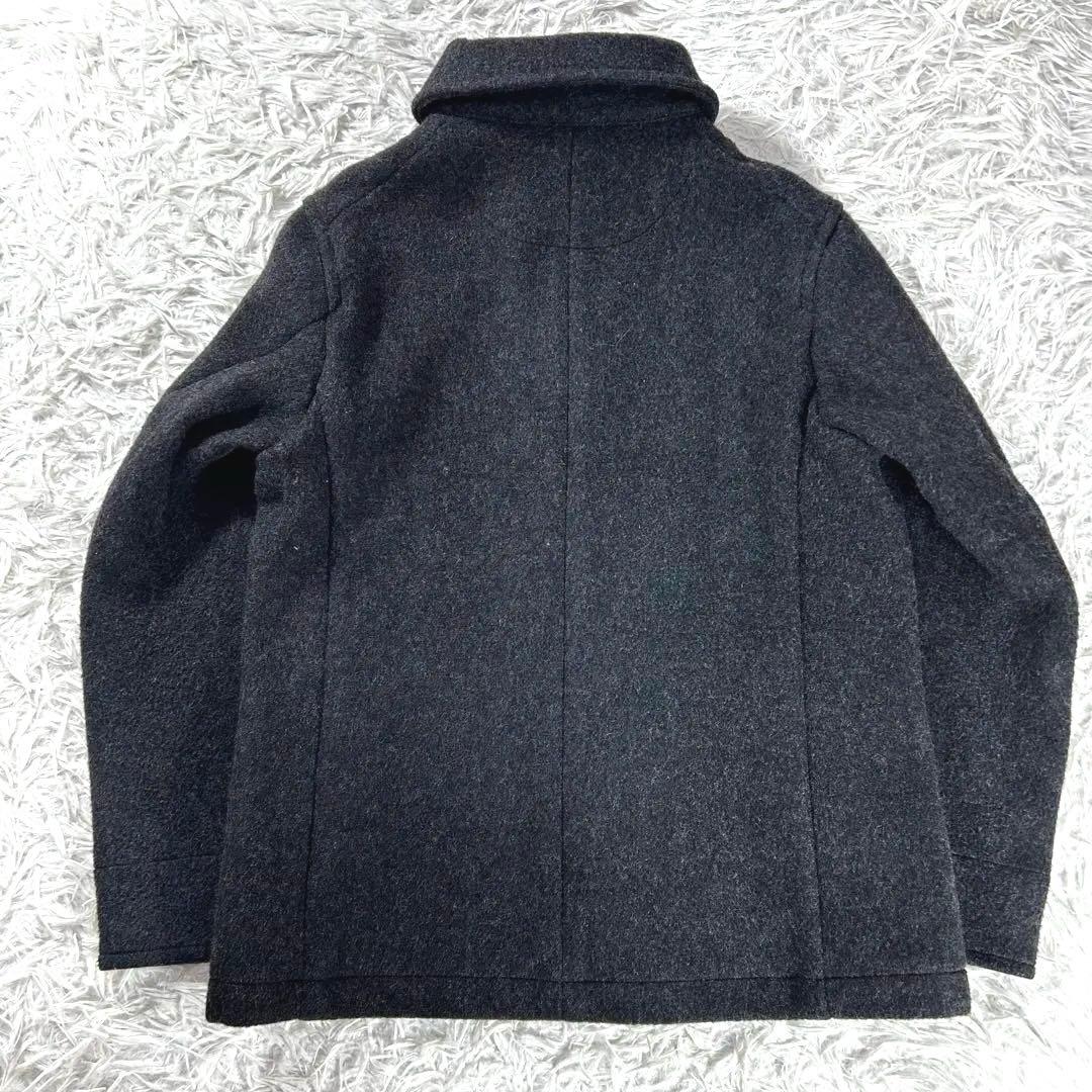 極美品 ダントン XL ウールモッサコート 丸襟 グレー 希少サイズ　42