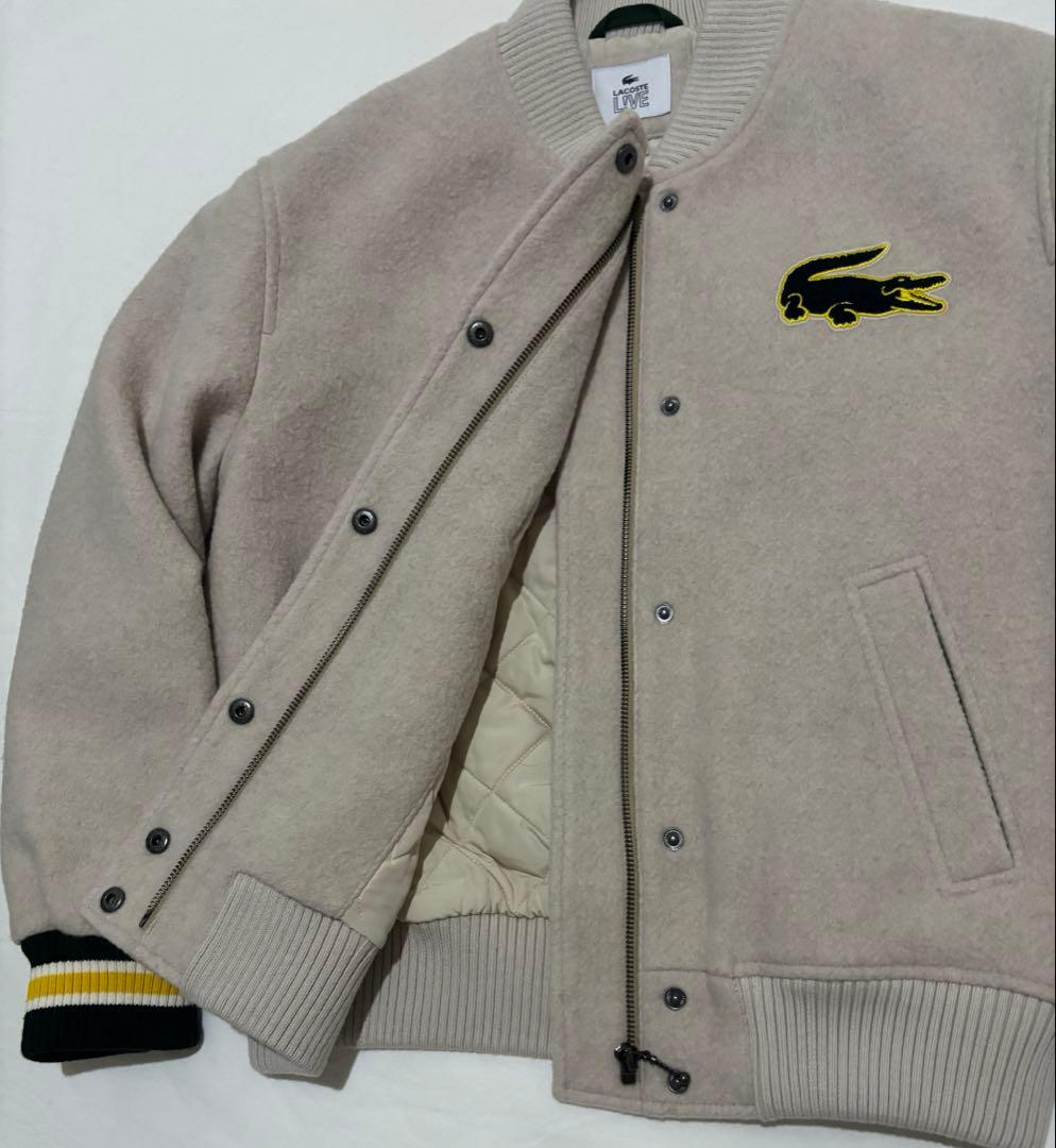 LACOSTE  L!VE　ウールメルトン スタジャン　ラコステライブ