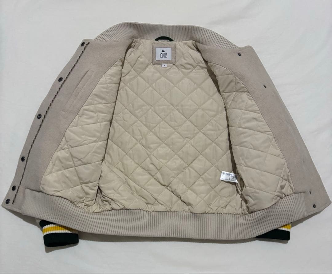 LACOSTE  L!VE　ウールメルトン スタジャン　ラコステライブ