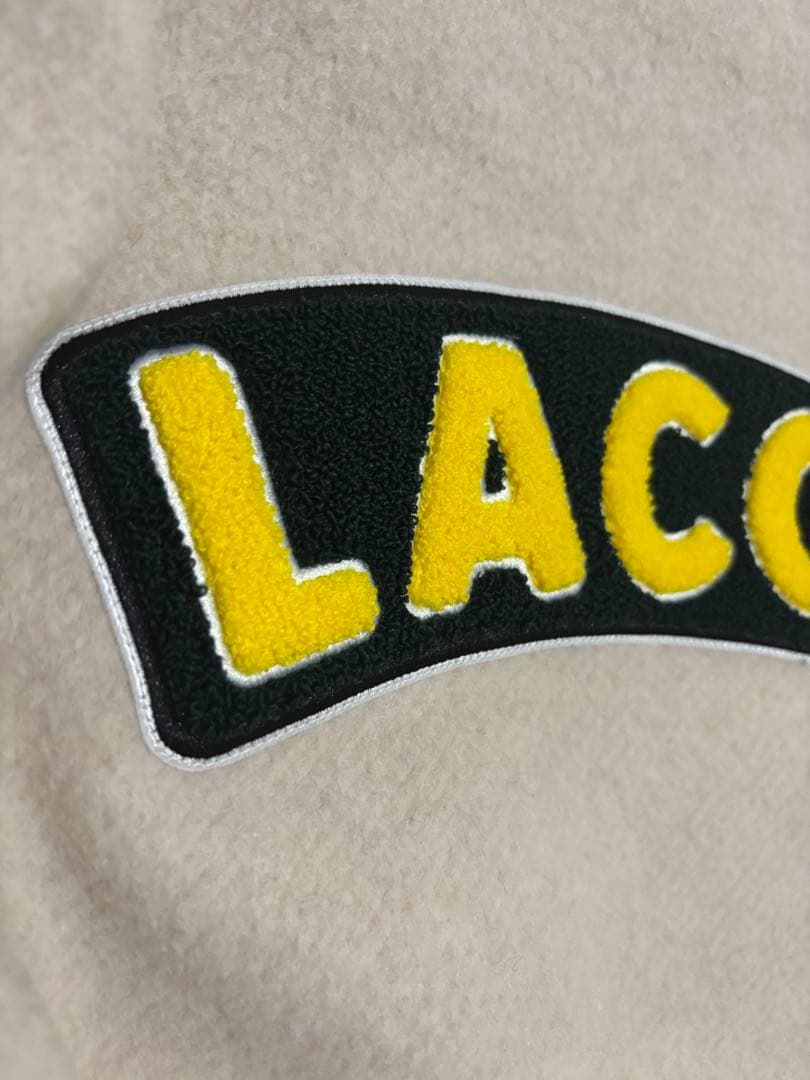 LACOSTE  L!VE　ウールメルトン スタジャン　ラコステライブ