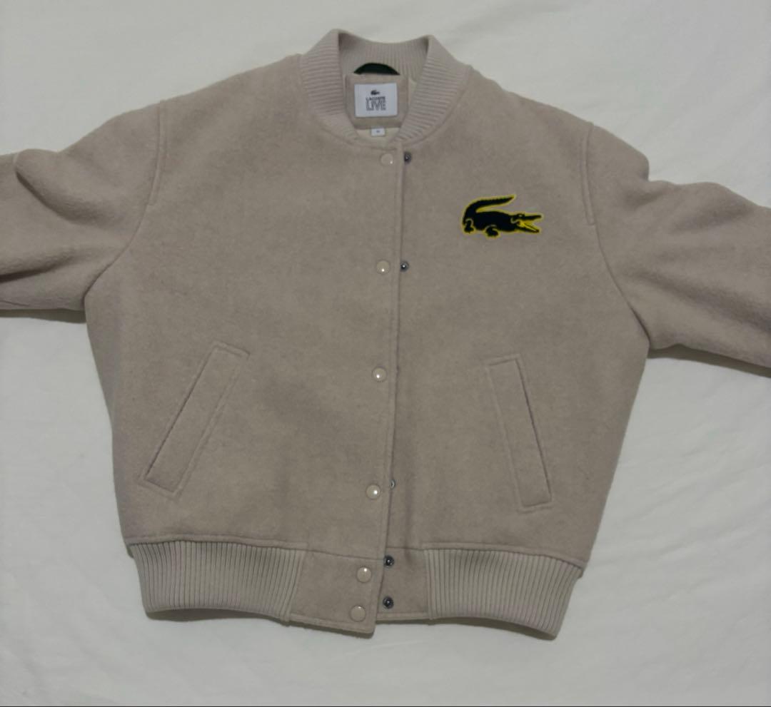 LACOSTE  L!VE　ウールメルトン スタジャン　ラコステライブ