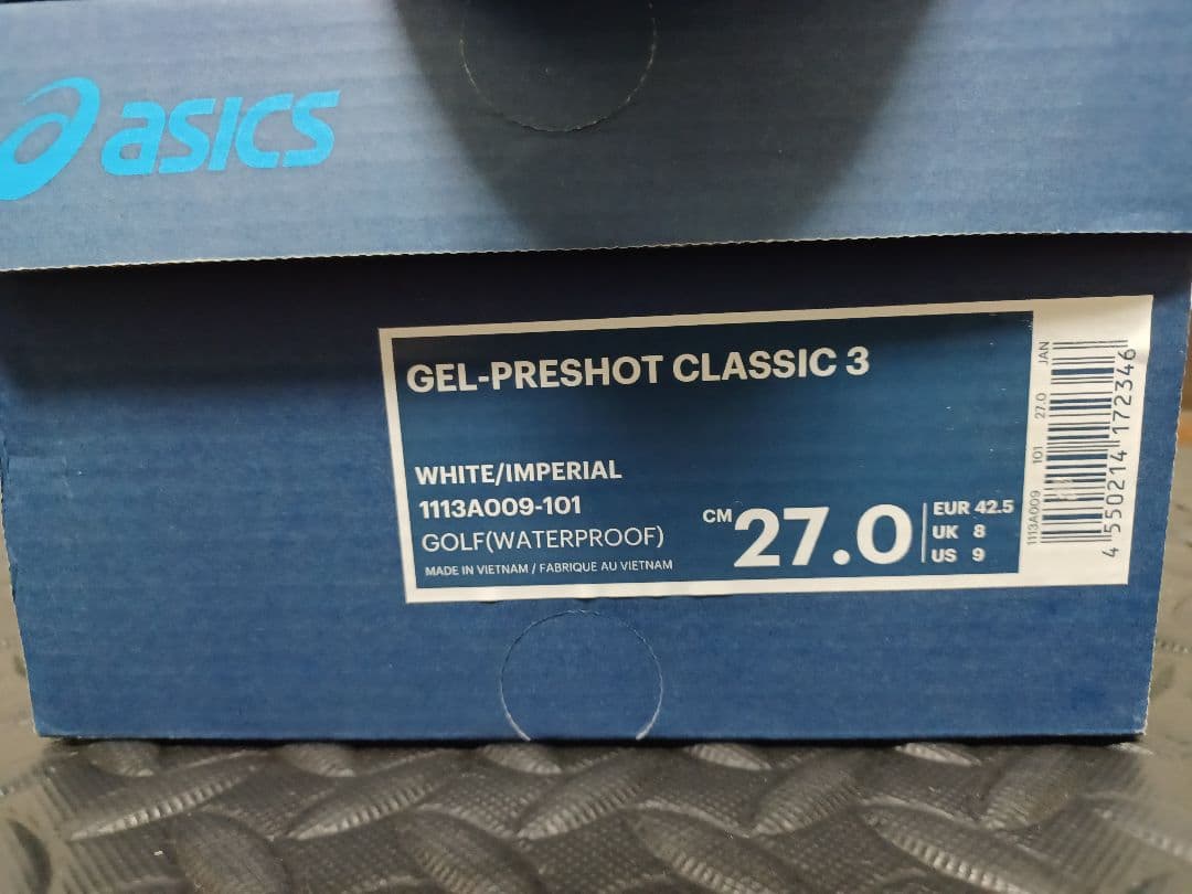 【新品】アシックス　ゲルプレショット　クラシック３　ゴルフシューズ　27cm