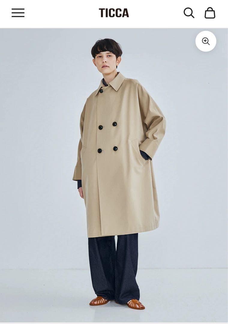 【超美品】TICCA ティッカ テントトレンチコート