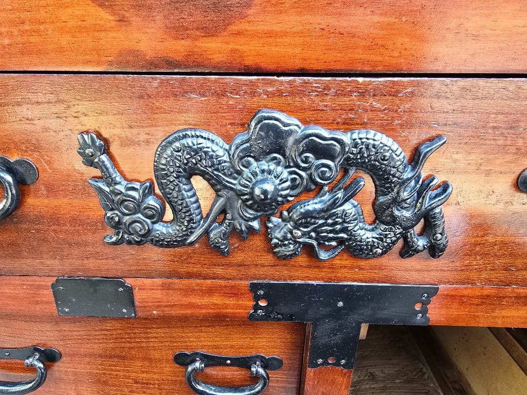 キャスター付き 箪笥 船箪笥 タンス　木製家具 収納家具 キャビネット