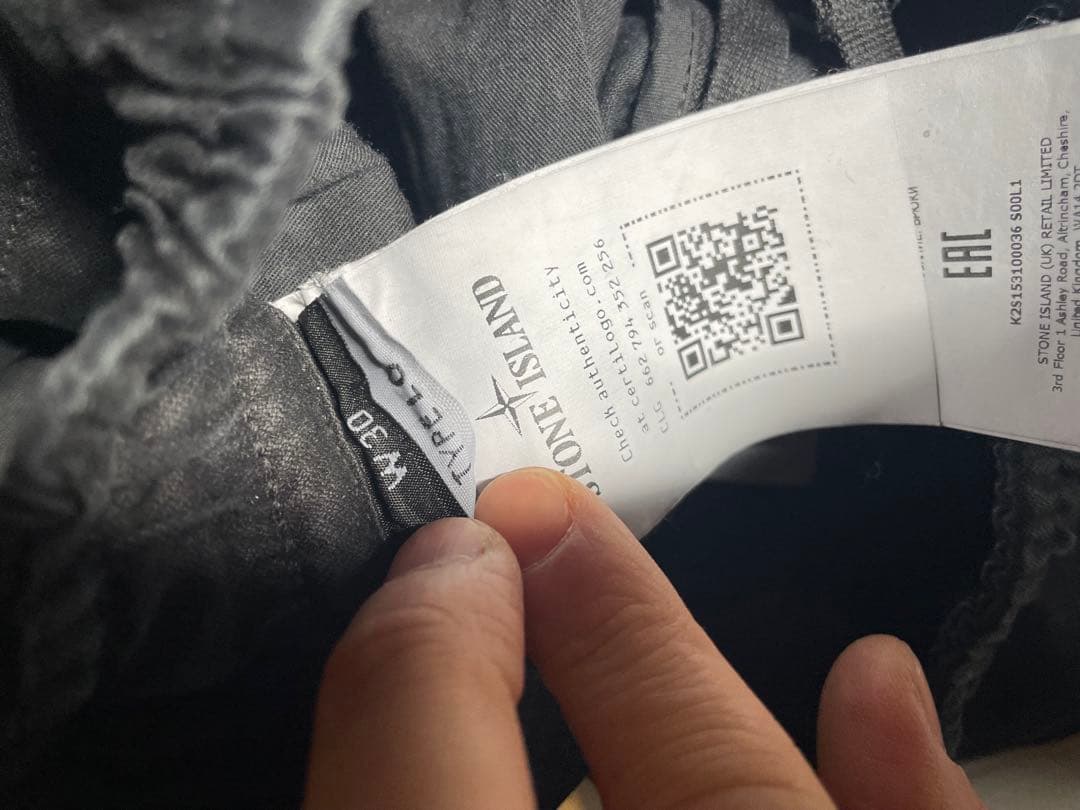 2025FW 2回使用　タグあり　30インチ　カーゴパンツ　3100036 黒