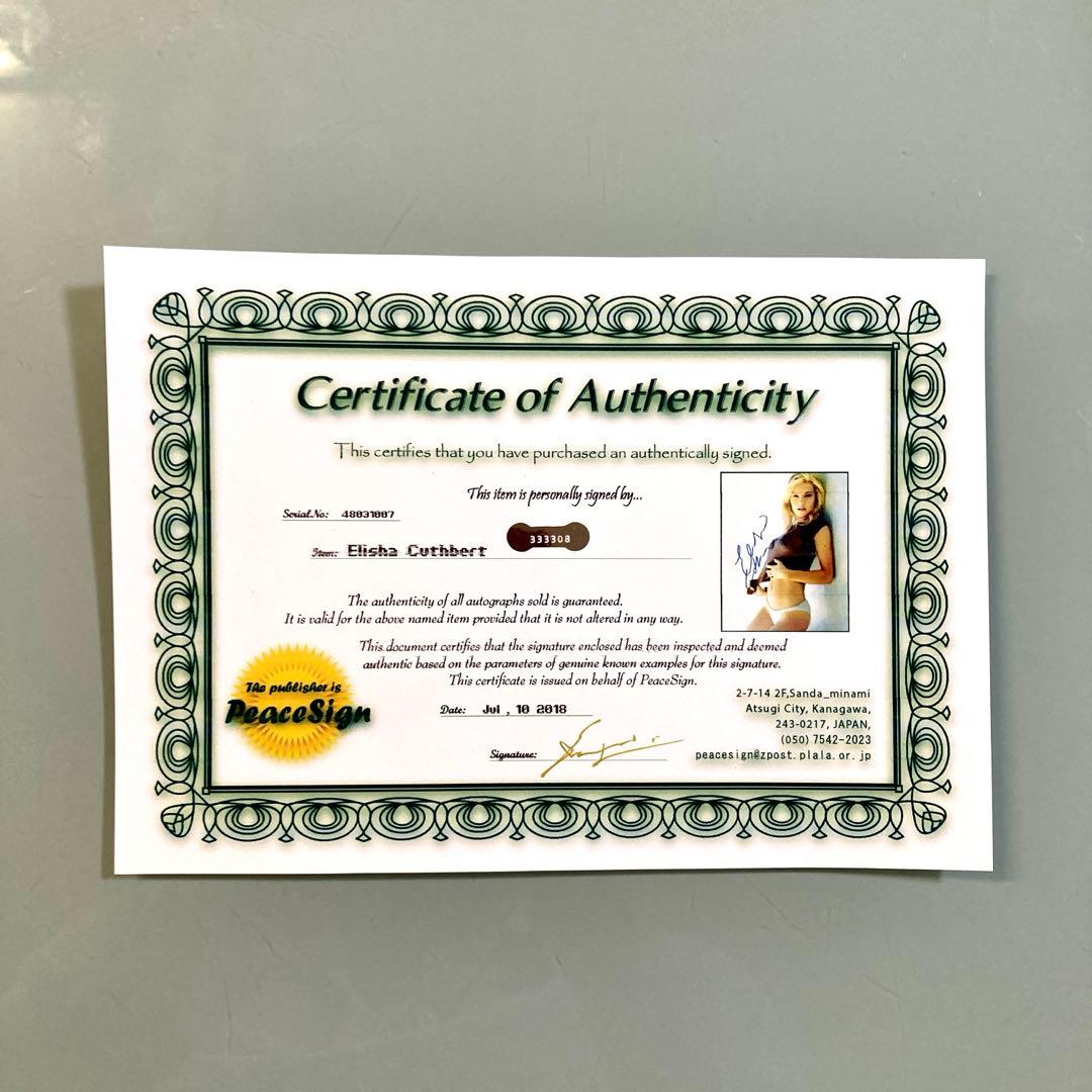 エリシャ・カスバード直筆サイン入り超大型写真‥24-TWENTY FOUR-