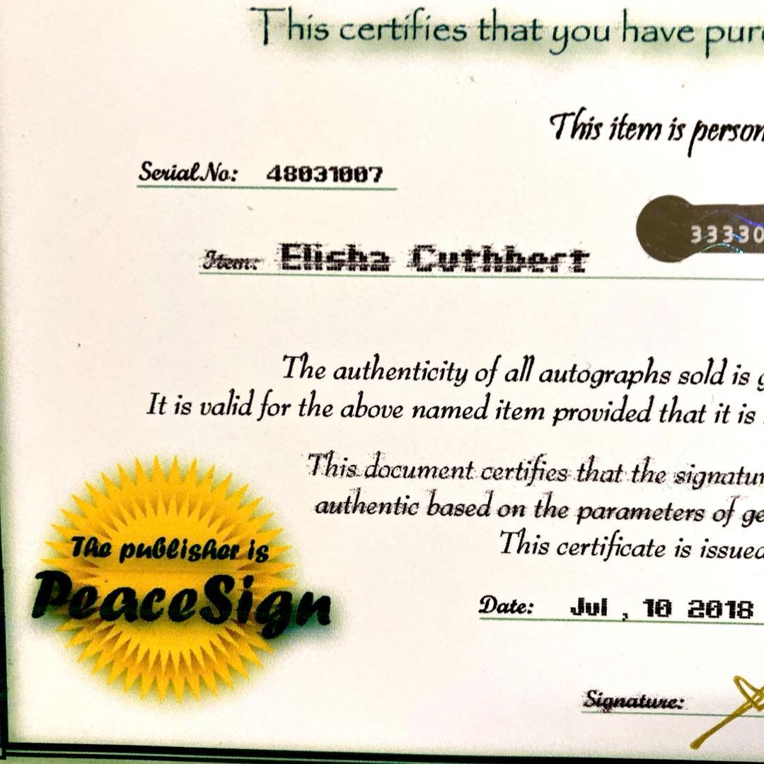 エリシャ・カスバード直筆サイン入り超大型写真‥24-TWENTY FOUR-