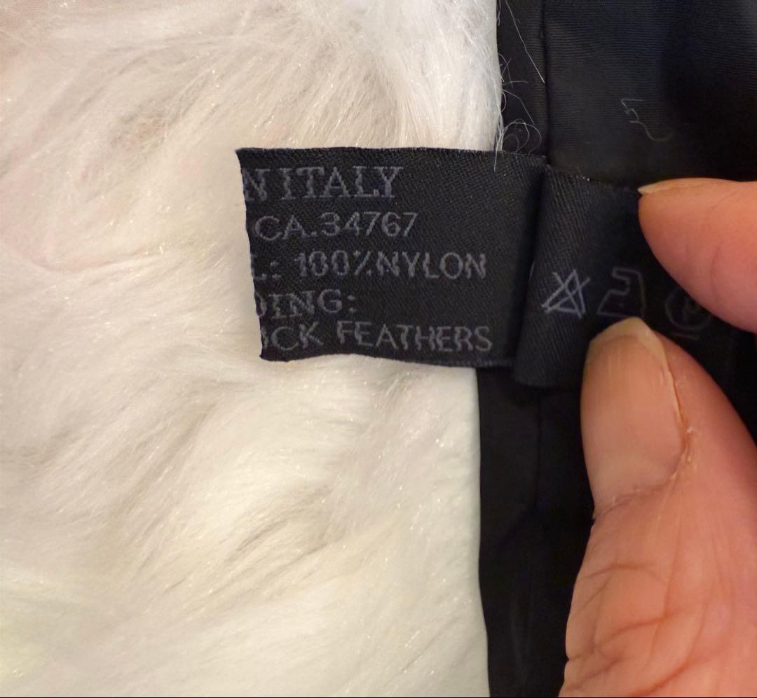 PRADA SPORTS ブラックダウンナイロンマフラー