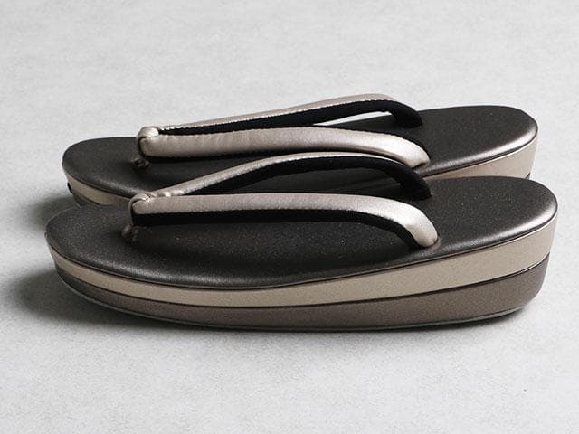 【新品】草履バッグセット 草履 　25cm (マットゴールド)　 02216