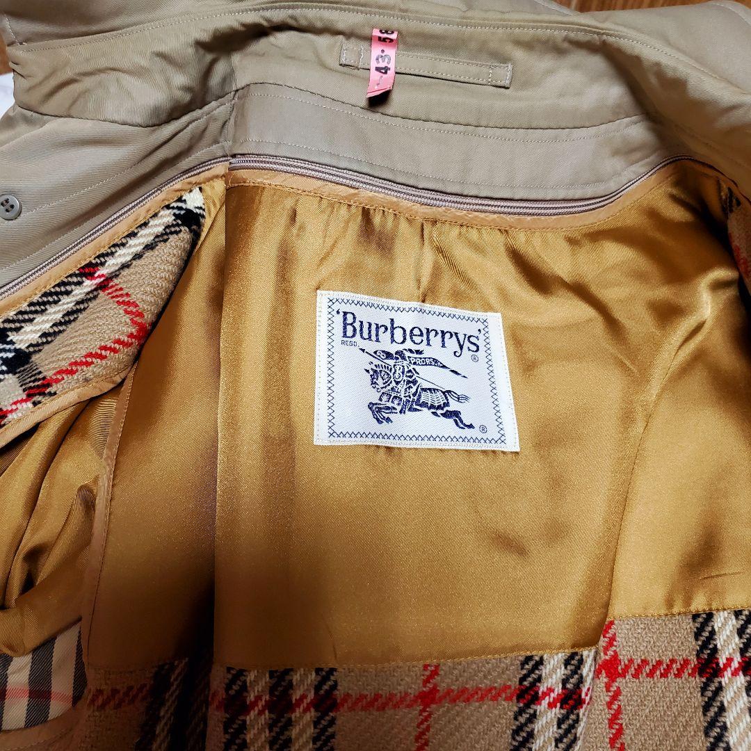 超美品1980年代　BURBERRYトレンチコート　ライナー付き　ノバチェック