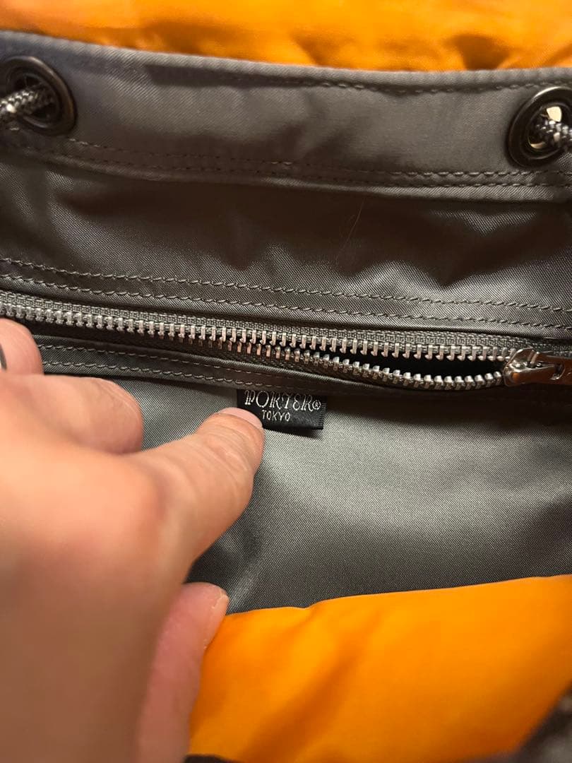 未使用　吉田カバン PORTER タンカー バックパックシルバーグレー　保存袋