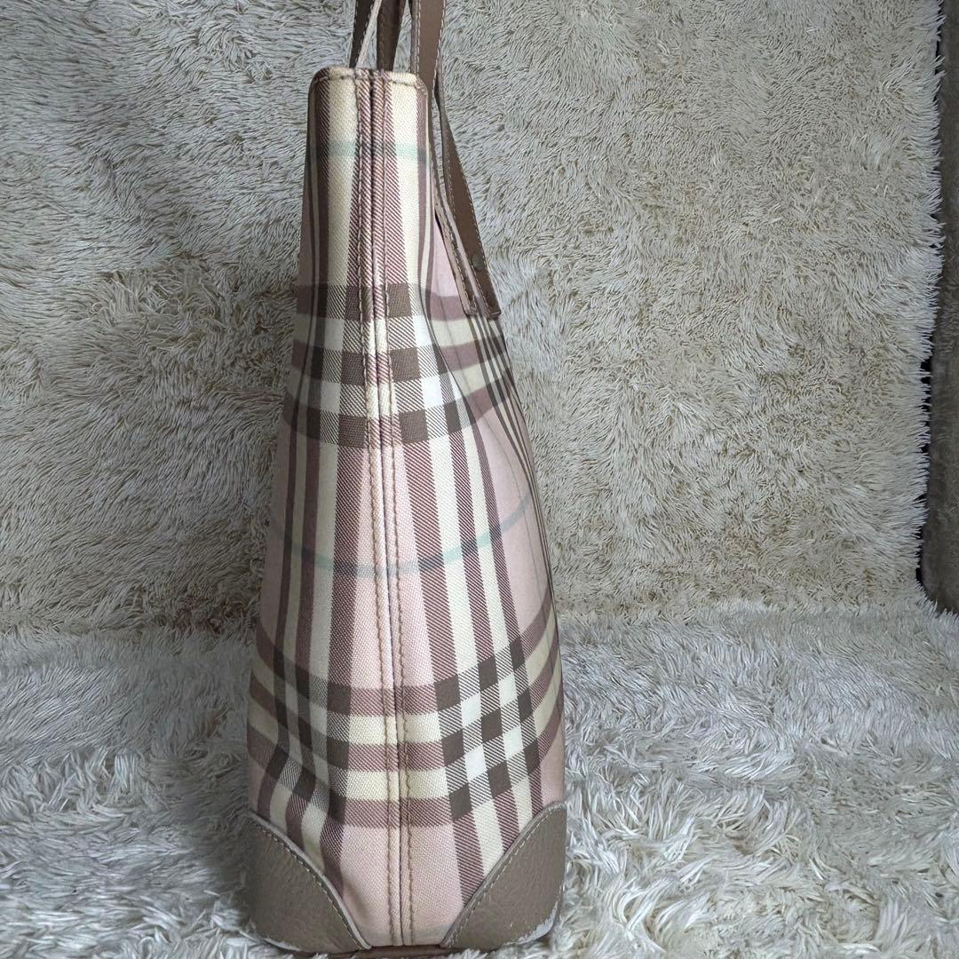 バーバリー　トート ショルダー バッグ チェック ピンク FF95 A4サイズ