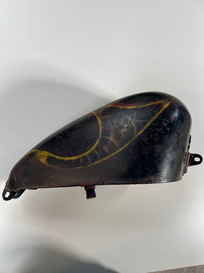 【70’sオールドペイント①】当時モノ　スポタン　ハーレー　タンク　バイク