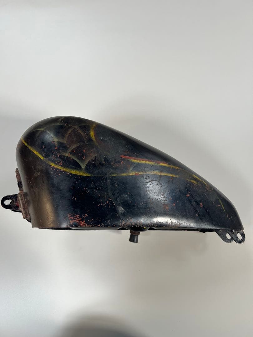 【70’sオールドペイント①】当時モノ　スポタン　ハーレー　タンク　バイク