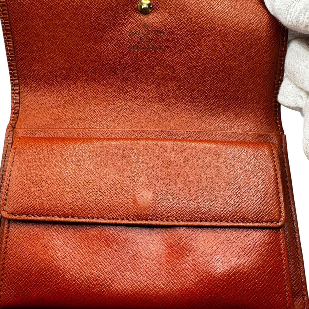 未使用品級✨LOUIS VUITTON 折財布 エピ レザー ブラウン 本革