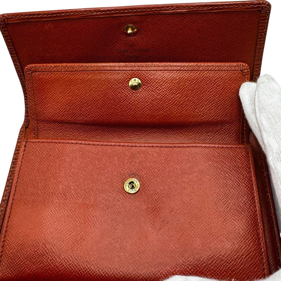 未使用品級✨LOUIS VUITTON 折財布 エピ レザー ブラウン 本革