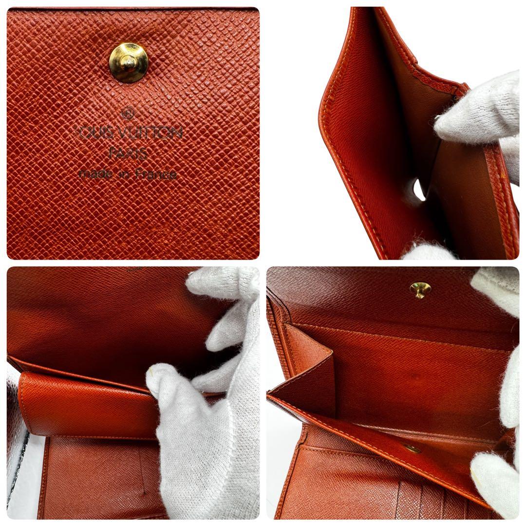 未使用品級✨LOUIS VUITTON 折財布 エピ レザー ブラウン 本革
