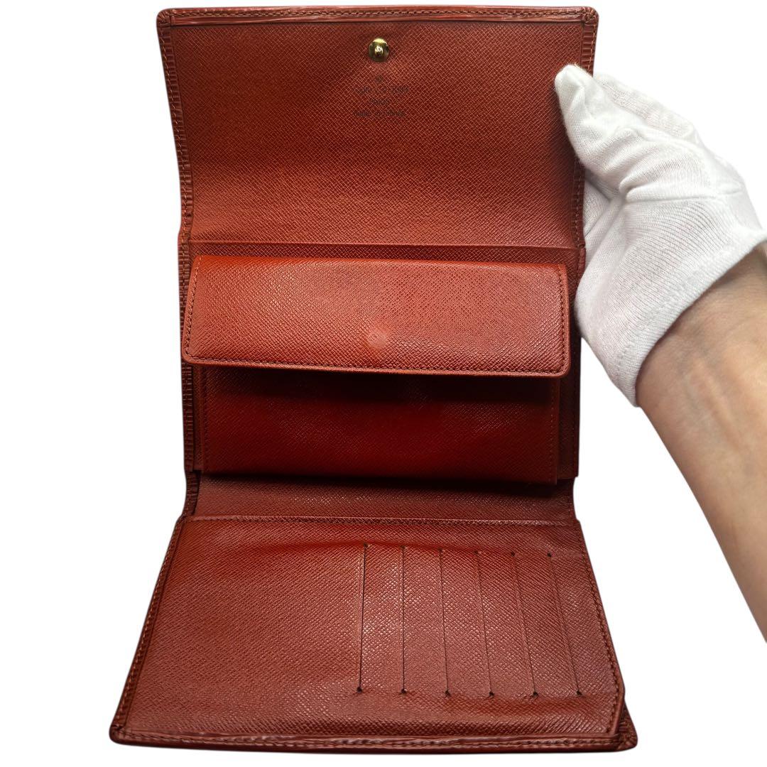 未使用品級✨LOUIS VUITTON 折財布 エピ レザー ブラウン 本革