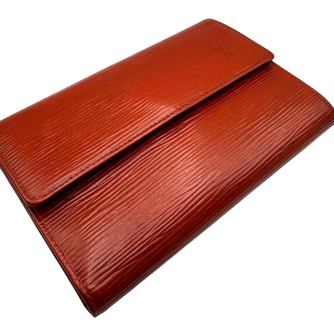 未使用品級✨LOUIS VUITTON 折財布 エピ レザー ブラウン 本革