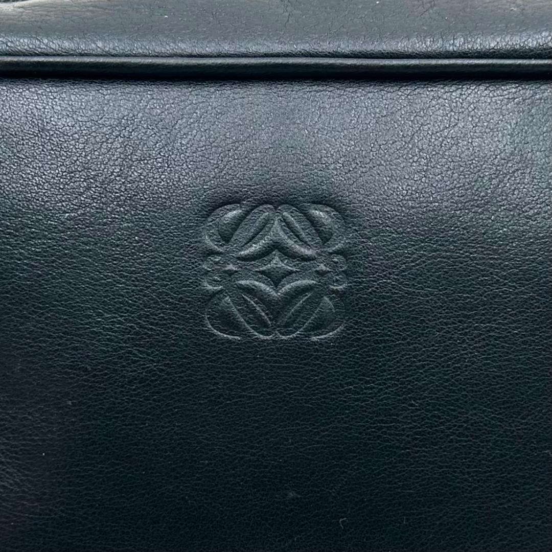 LOEWE ロエベ アナグラム型押し クラッチバッグ セカンドバッグ ブラック