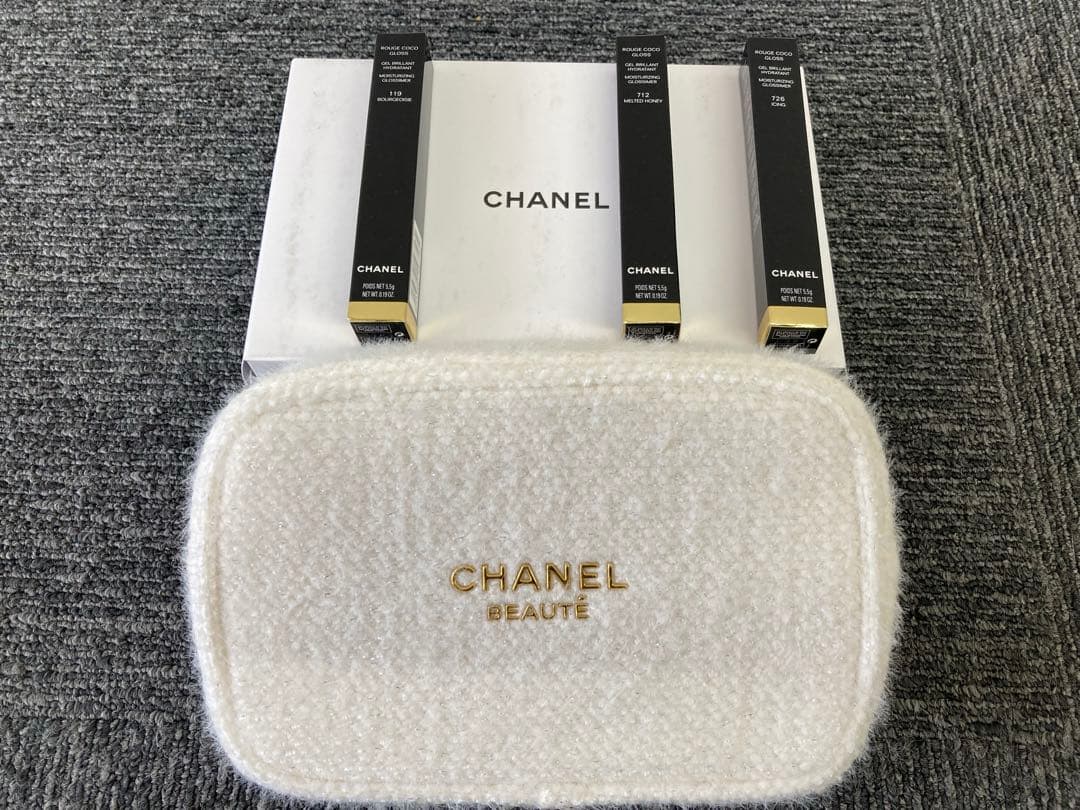 CHANEL シャネル　ルージュココ　グロストリオセット　未使用品　箱付き