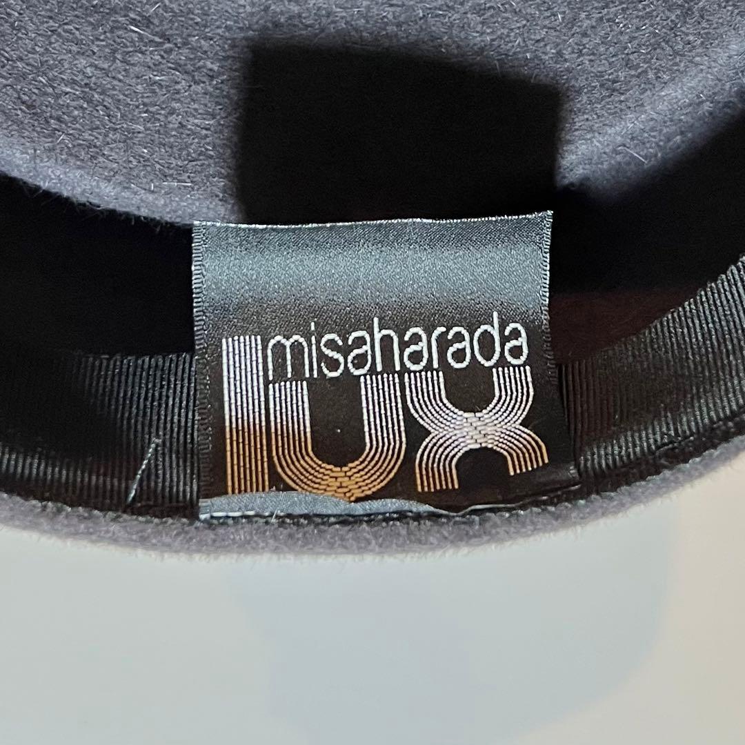 【新品未使用・デッドストック】 ミサハラダ ラビットファーアシンメトリーキャップ