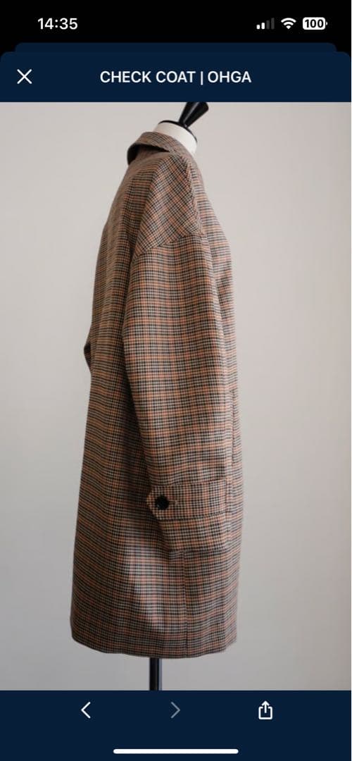 ジャケット・アウター CHECK COAT | OHGA