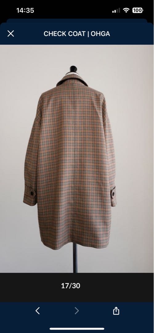 ジャケット・アウター CHECK COAT | OHGA