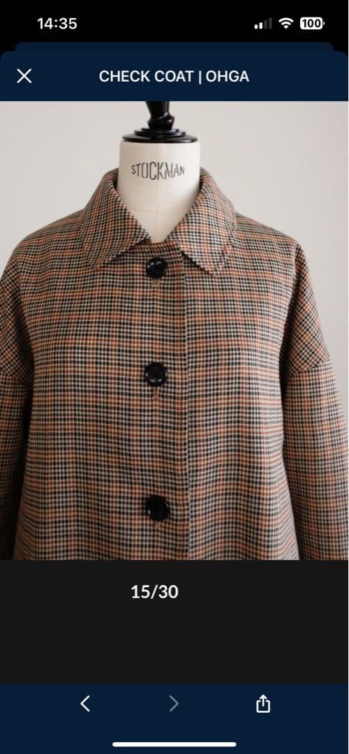 ジャケット・アウター CHECK COAT | OHGA