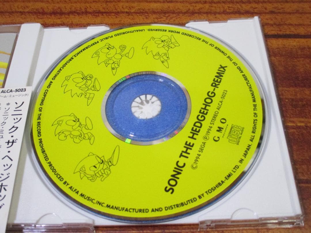 ソニック・ザ・ヘッジホッグ・リミックス　CD　帯つき　シールつき