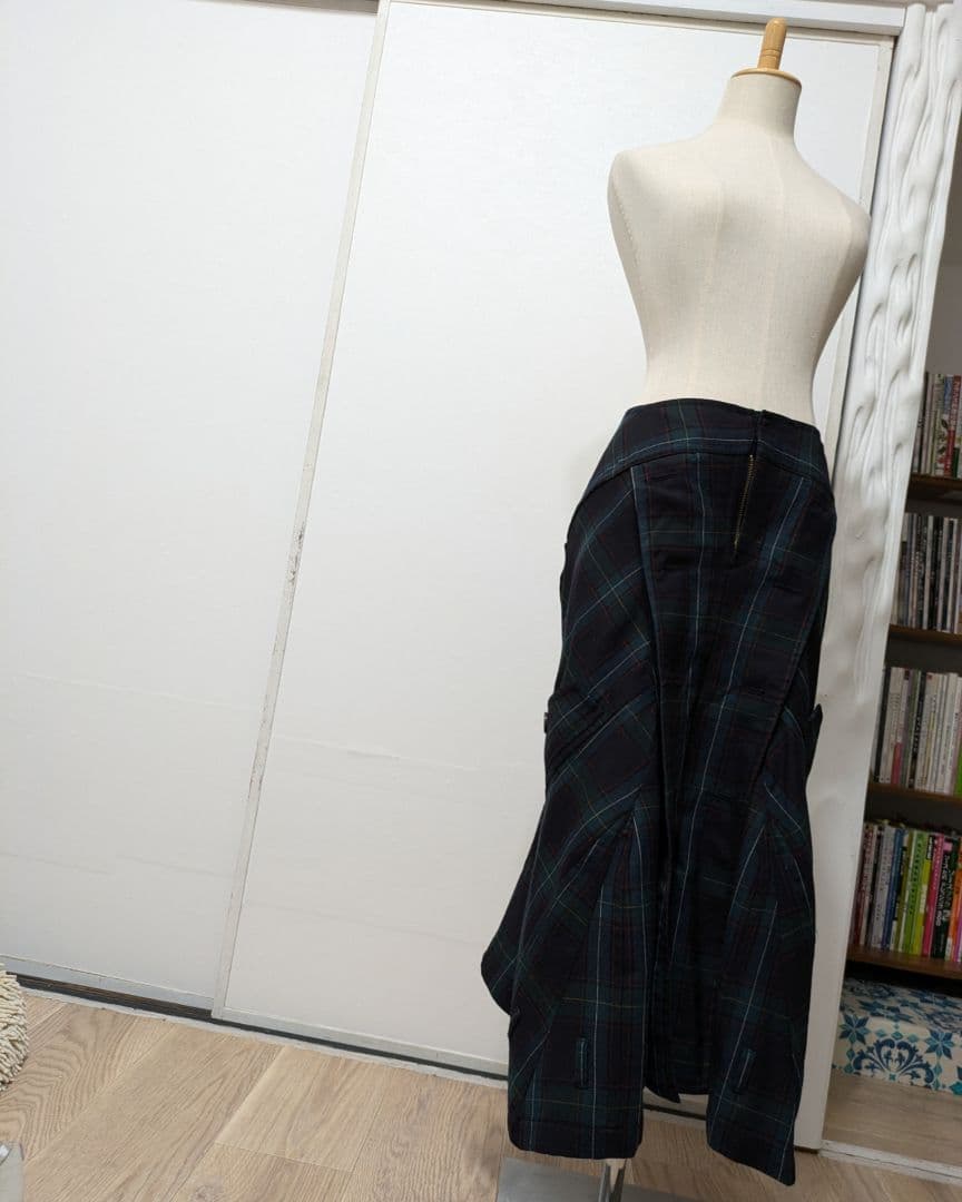 ジュンヤ コム・デ・ギャルソン／グリーンチェックペンギンパンツ