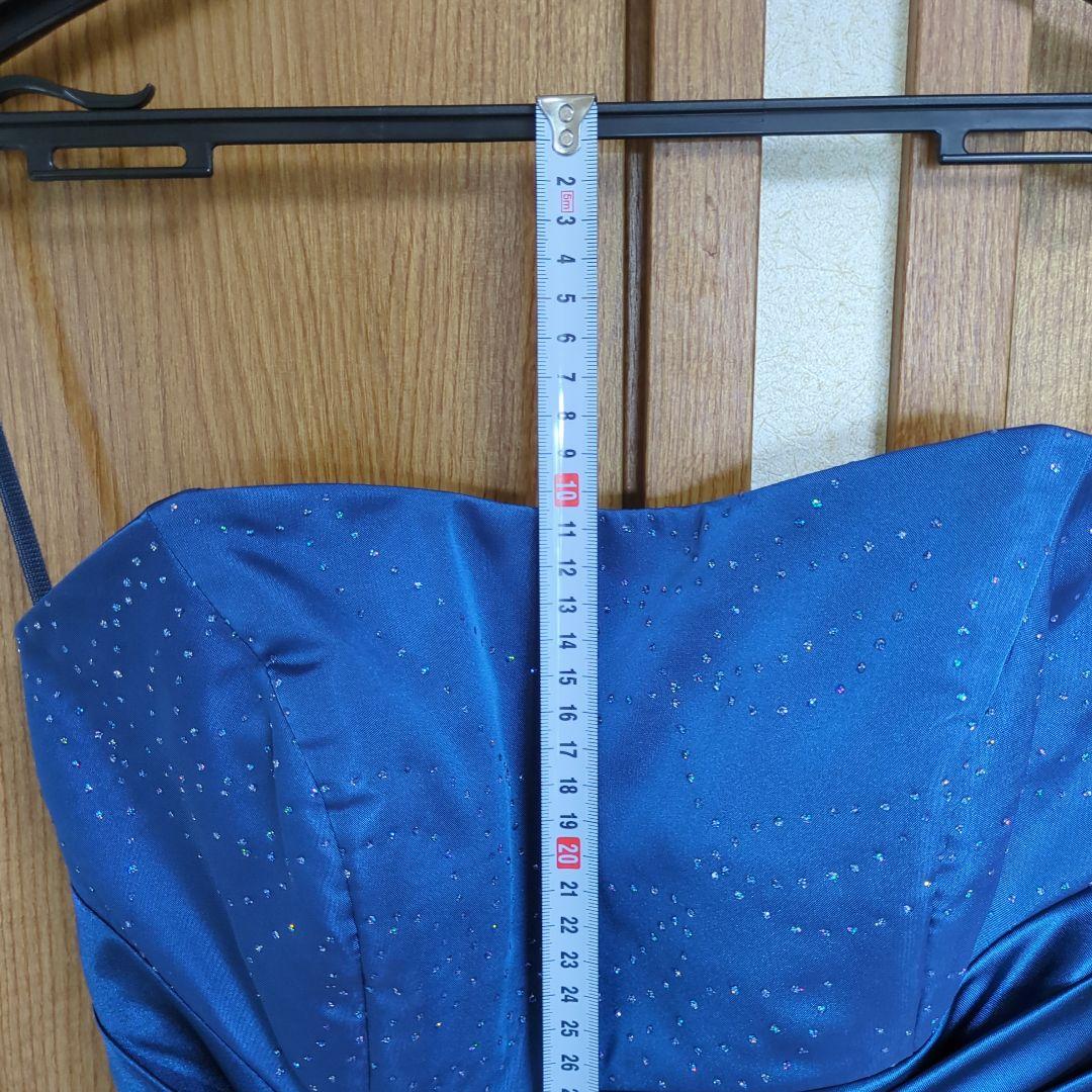 AIMER＊　ロングドレス　ブルー　ラメ　9号