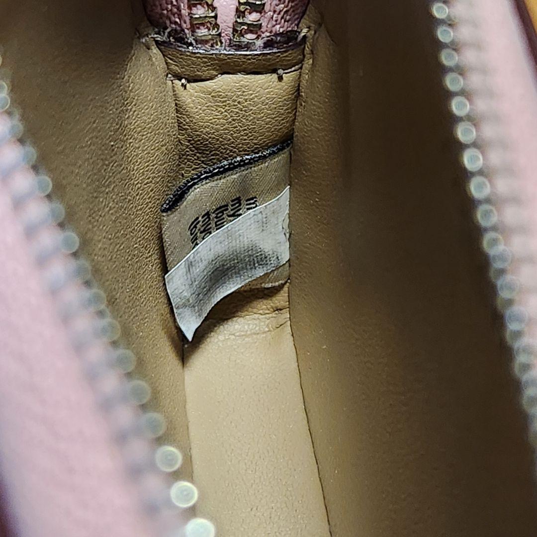 美品 COACH コーチ 財布 カードケース ケース ピンク チェーン