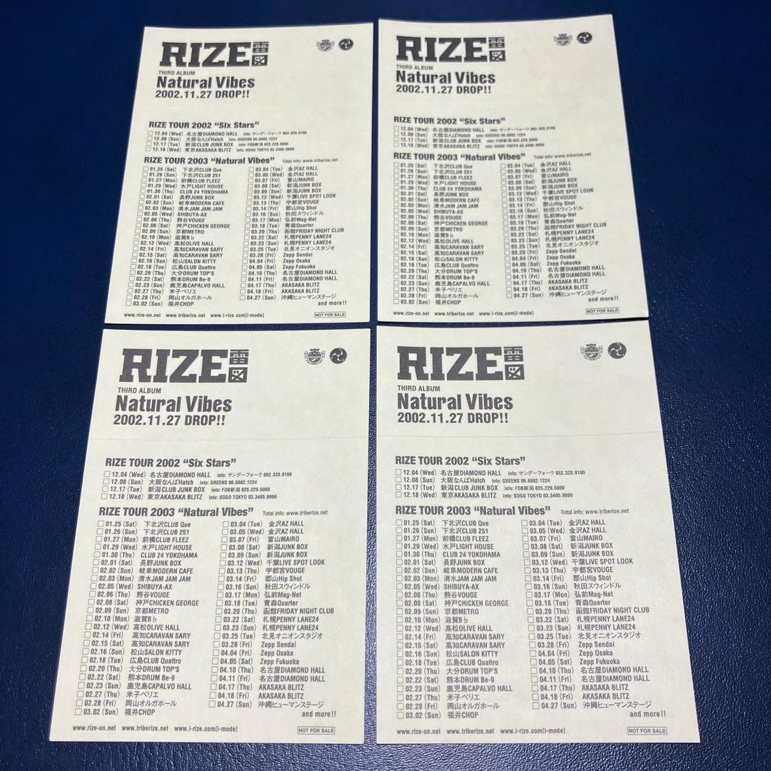 ■[非売品] RIZE アルバムCD「Natural Vibes」■バンド 雷図