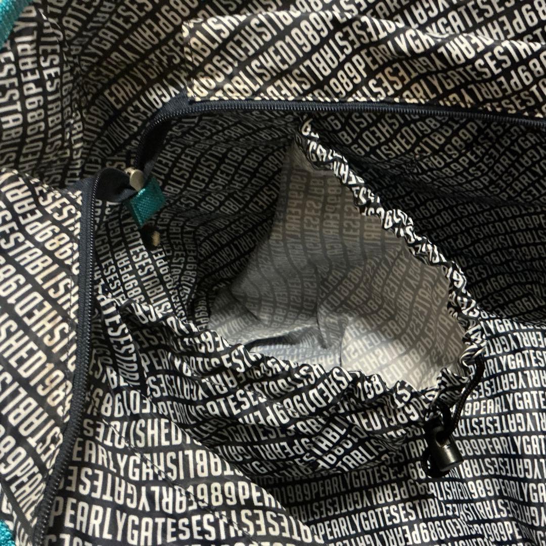 PEARLY GATES 大型トートバッグ 美品 ターコイズ