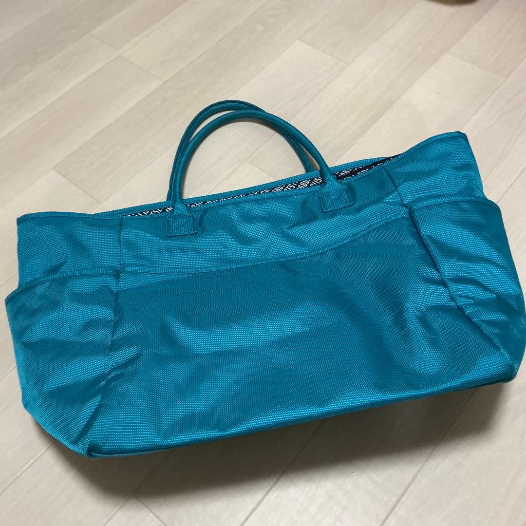 PEARLY GATES 大型トートバッグ 美品 ターコイズ