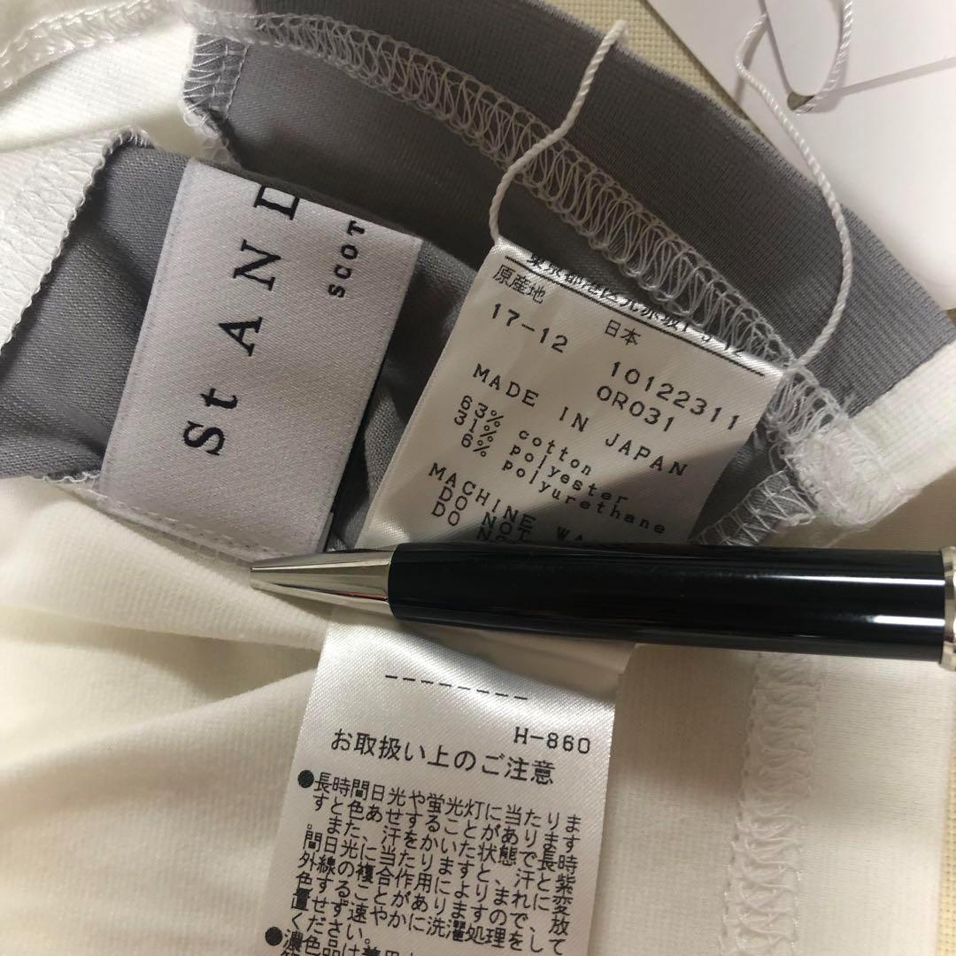 未使用 セントアンドリュース◆長袖 モックネック ウェア◆ホワイト LLサイズ