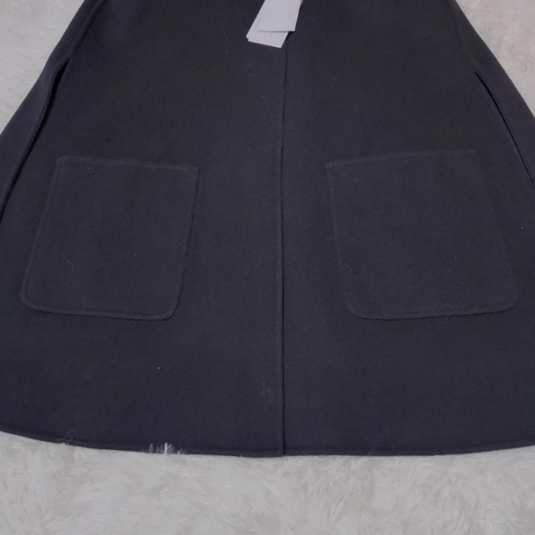 新品✨　ユナイテッドアローズ バイカラーリバーケープ　ネイビーブラック　ポンチョ