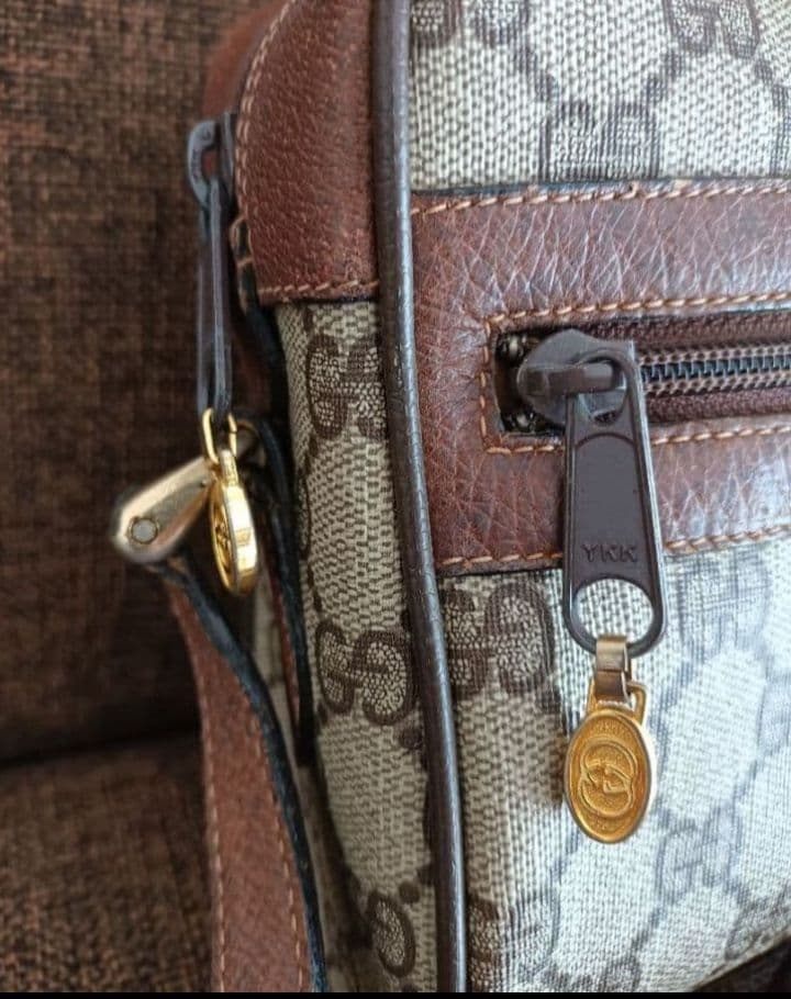 Old Gucci GGパターン シェリーラインショルダーバッグ