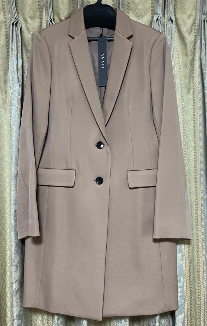 【新品未使用】ANAYI ベージュ チェスターコート 新品タグ付き