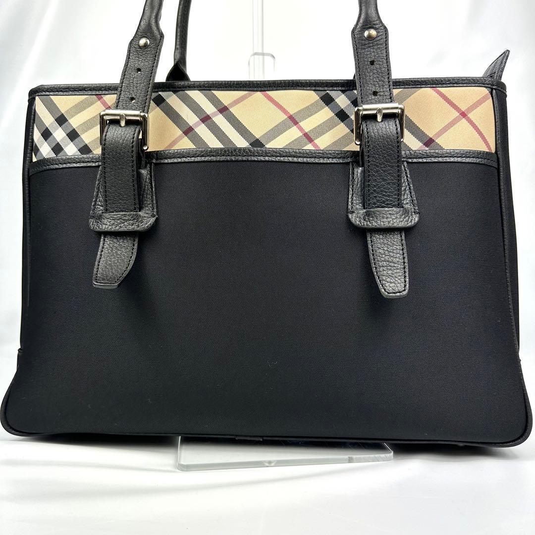 【美品】 バーバリー ノバチェック トートバッグ ビジネスバッグ A4可