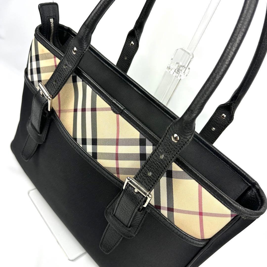 【美品】 バーバリー ノバチェック トートバッグ ビジネスバッグ A4可